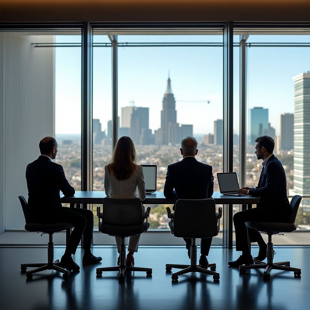 Equipo de InverArgentina en oficina moderna